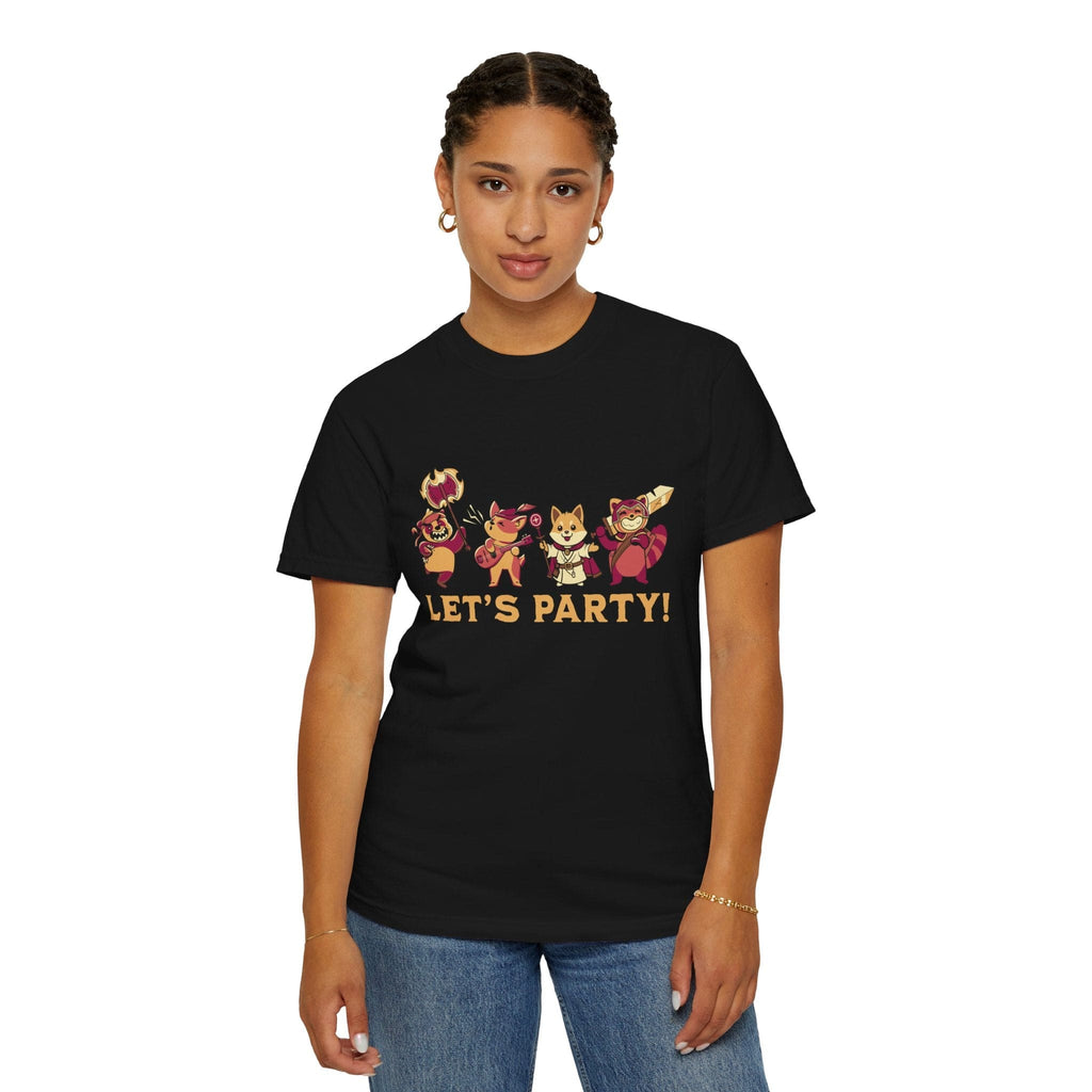 Let’s Party – Cute D&D Adventuring Party T-Shirt - Comfort Colors