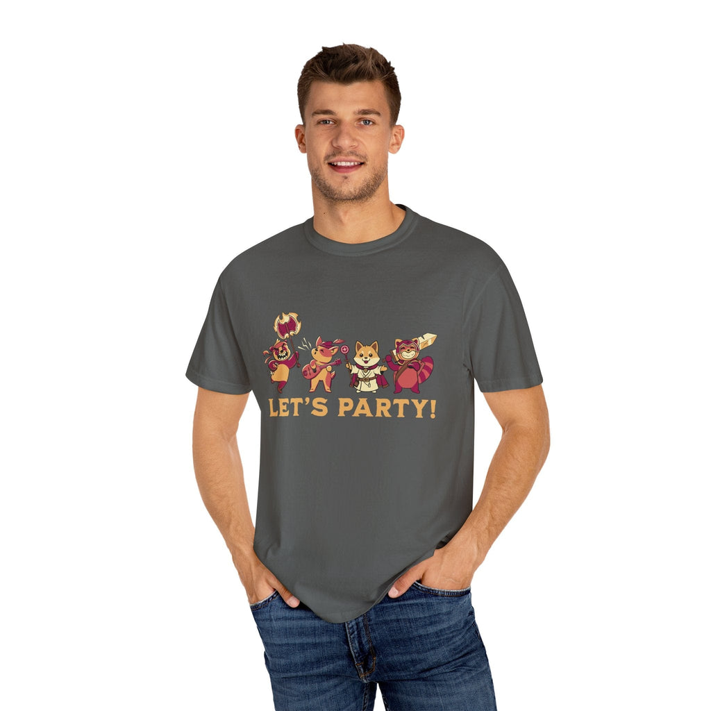Let’s Party – Cute D&D Adventuring Party T-Shirt - Comfort Colors