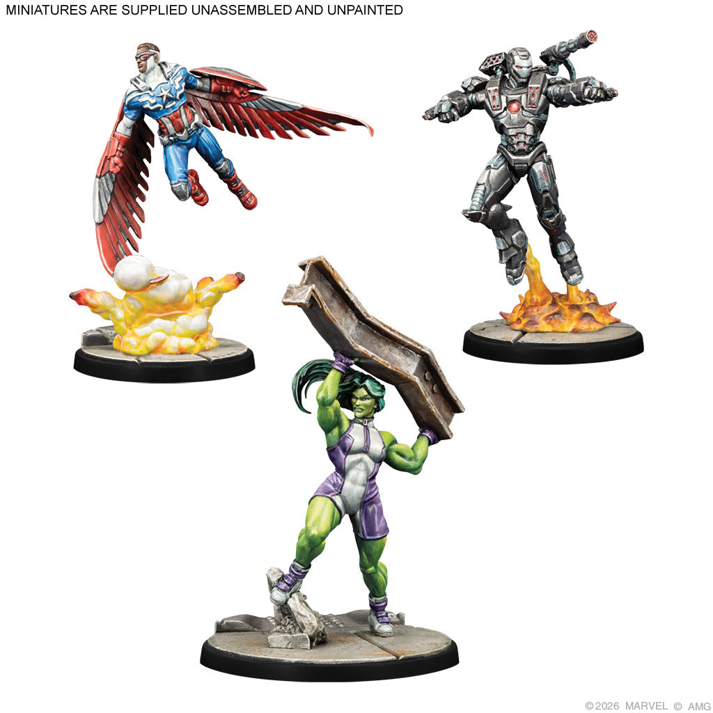 Marvel Crisis Protocol: Captain America & The Avengers Character Pack