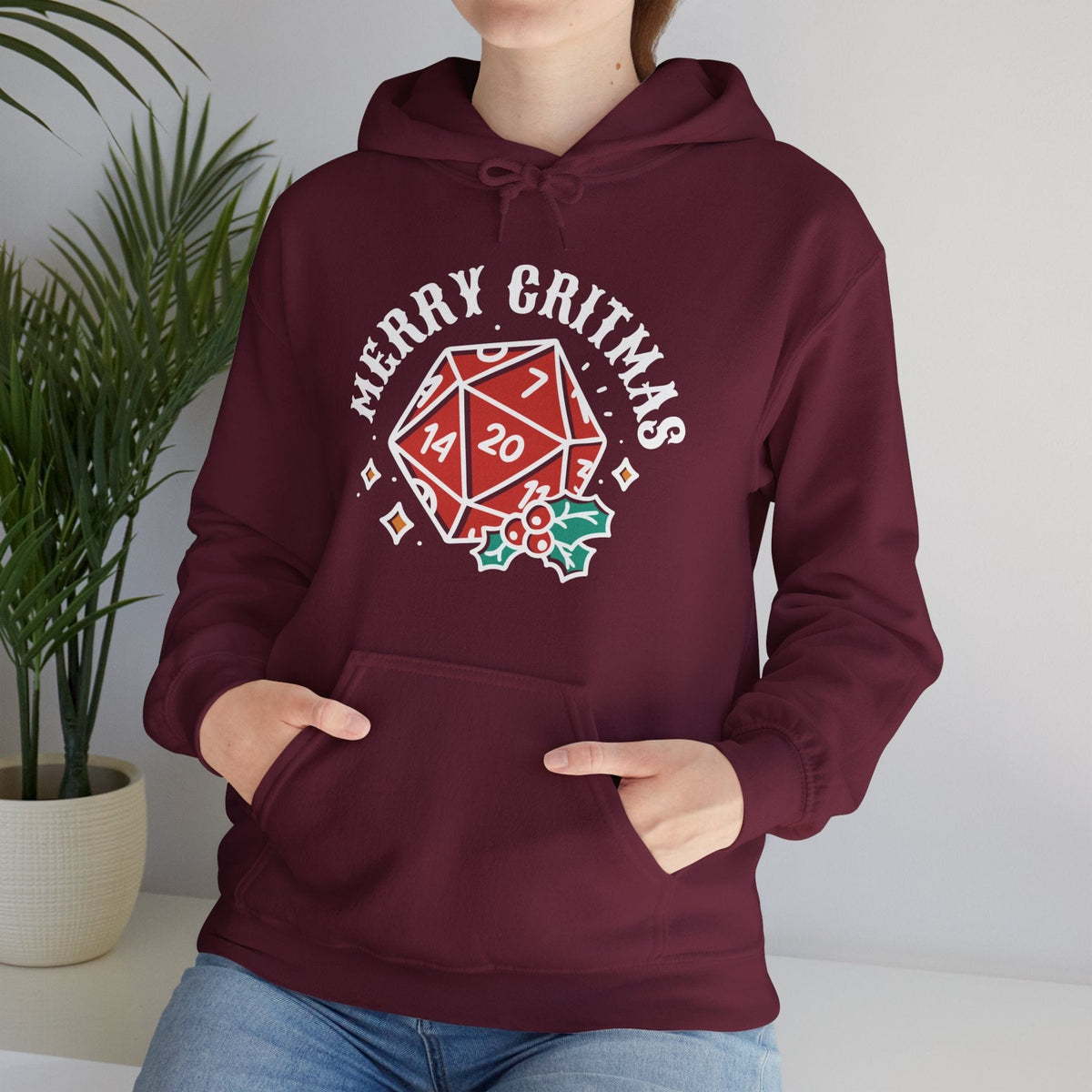 Merry Critmas Christmas D20 Hoodie