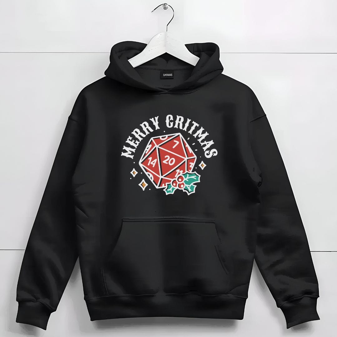 Merry Critmas Christmas D20 Hoodie