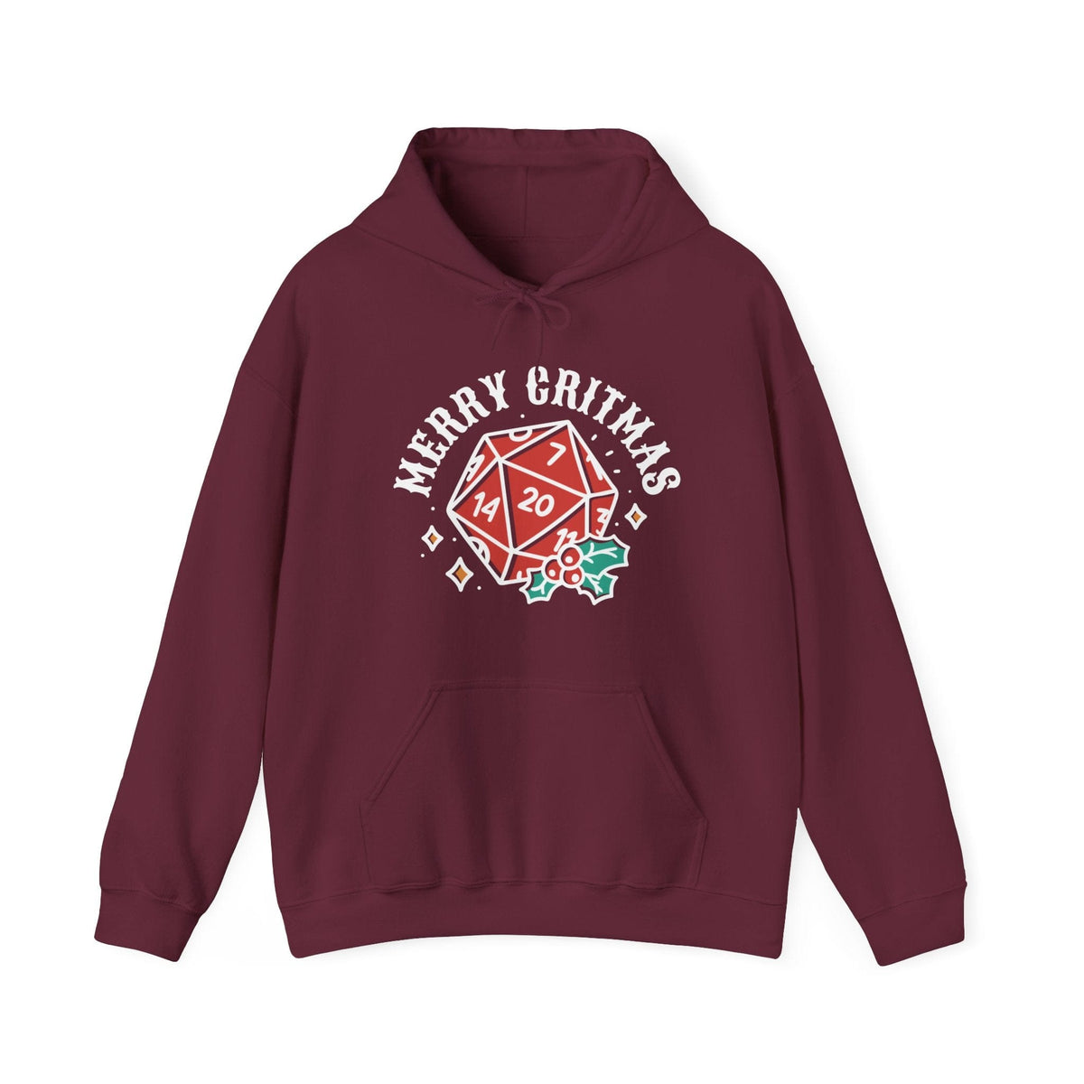 Merry Critmas Christmas D20 Hoodie