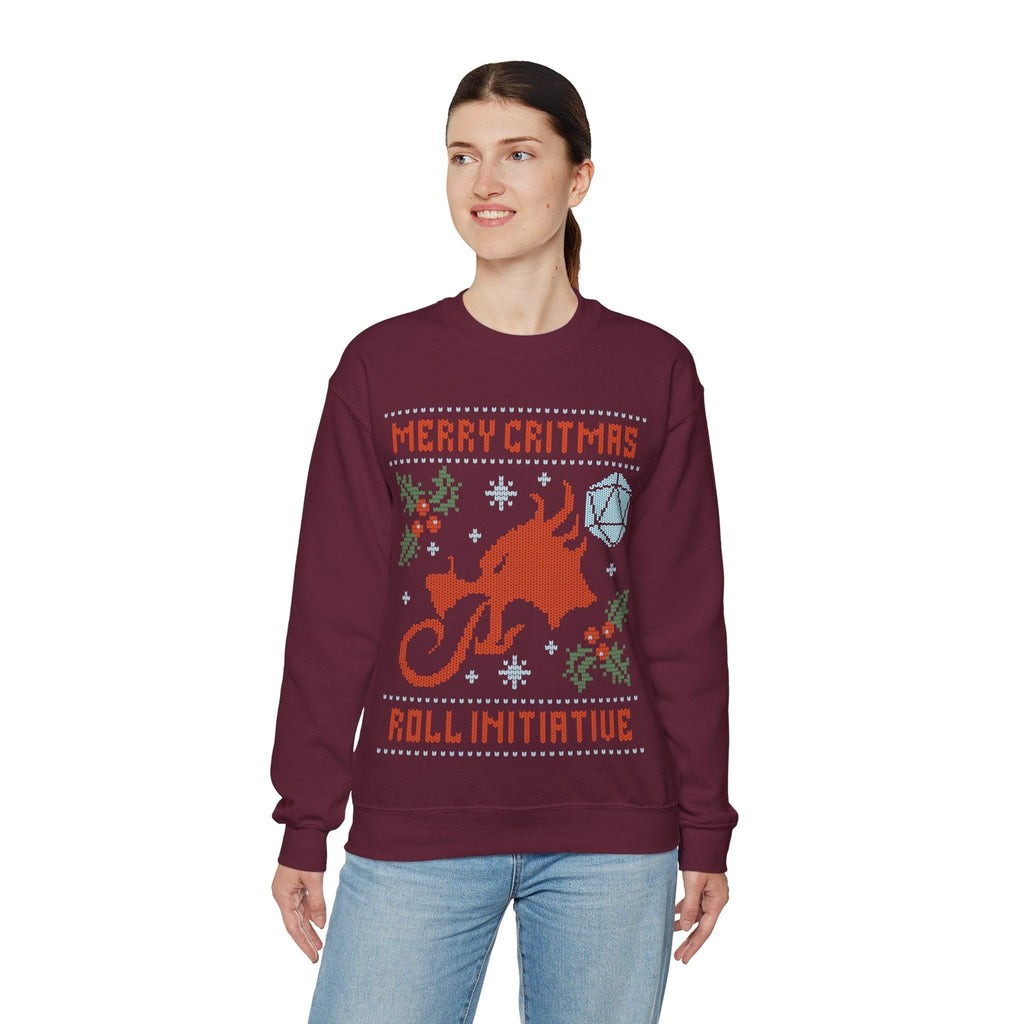 Merry Critmas Initiative Ugly Sweater Sweatshirt