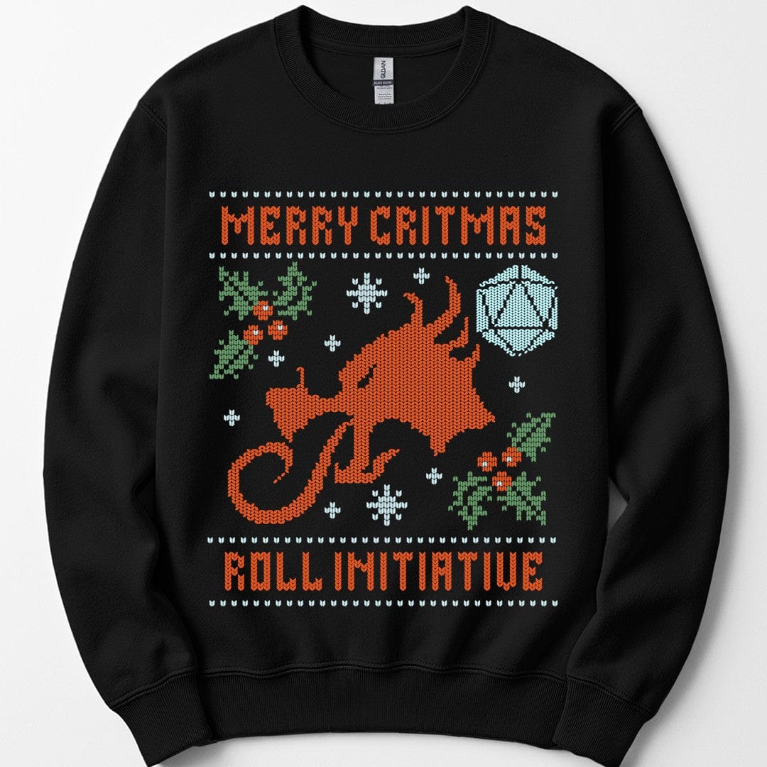 Merry Critmas Initiative Ugly Sweater Sweatshirt