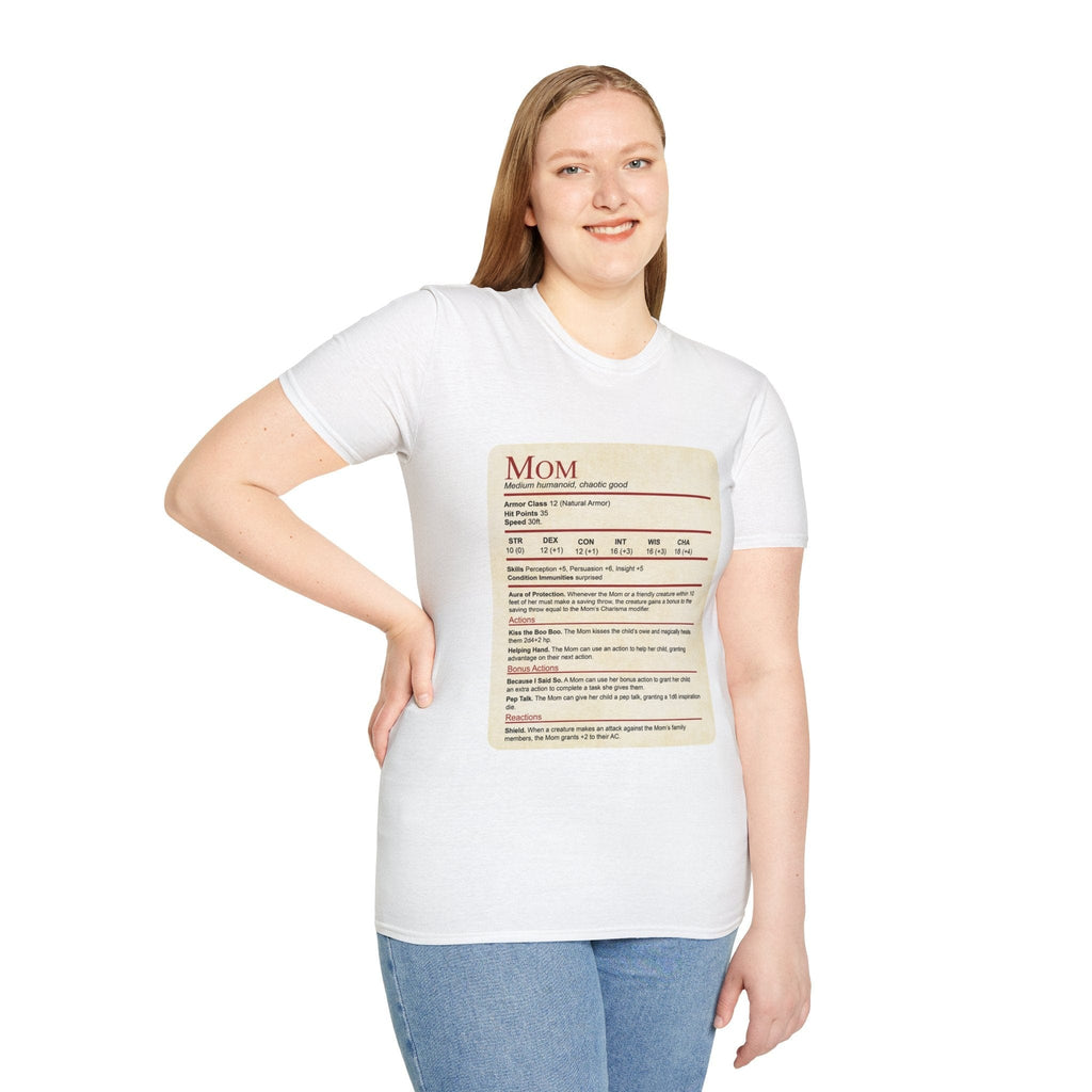 Mom DND Shirt - Funny Stat Block