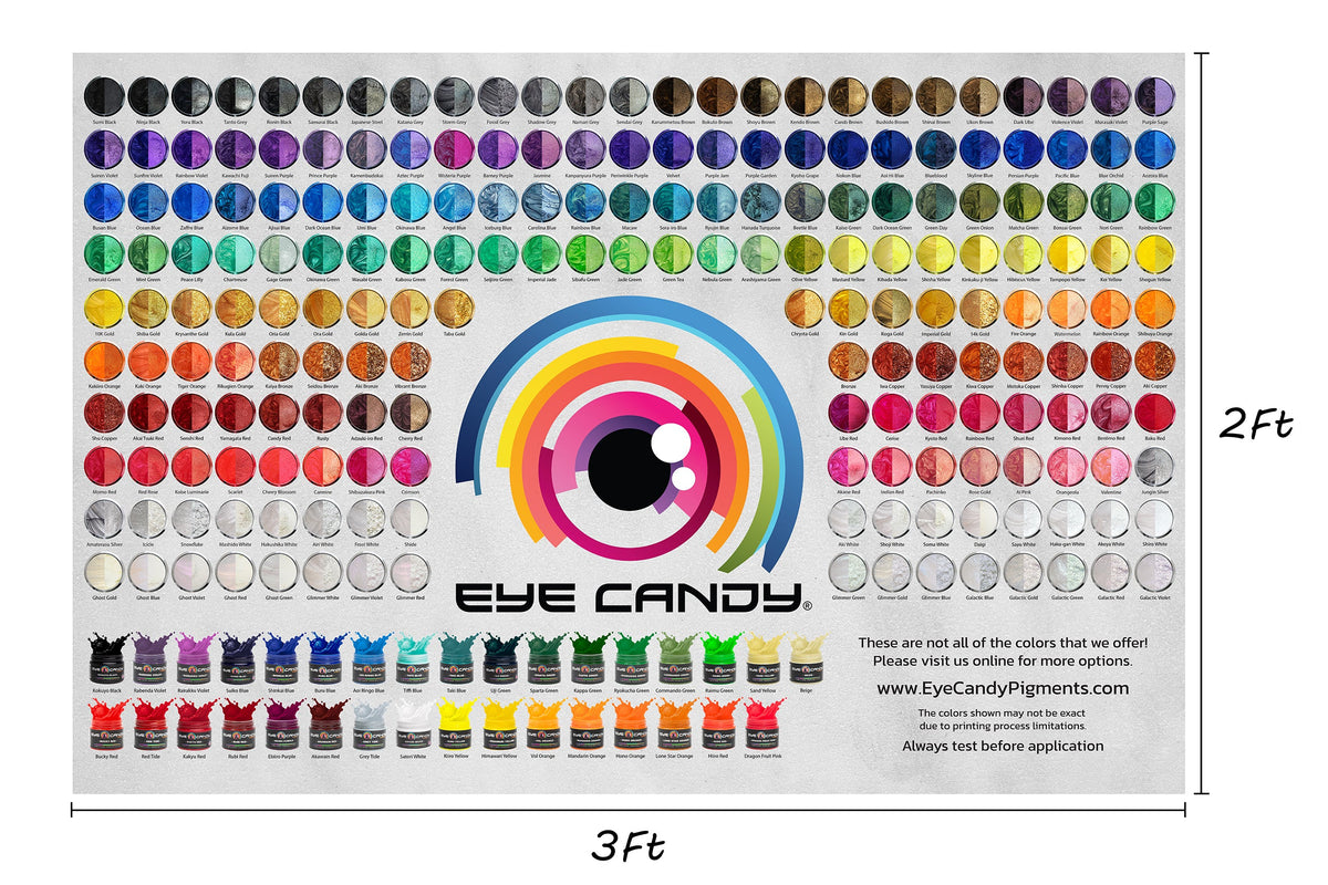 Color Chart Poster - 3' x 2' - Dec '25