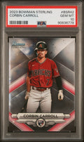 Graded 2023 Topps Bowman Sterling Corbin Carroll #BSR42 Rookie RC Baseball Card PSA 10 Gem Mint