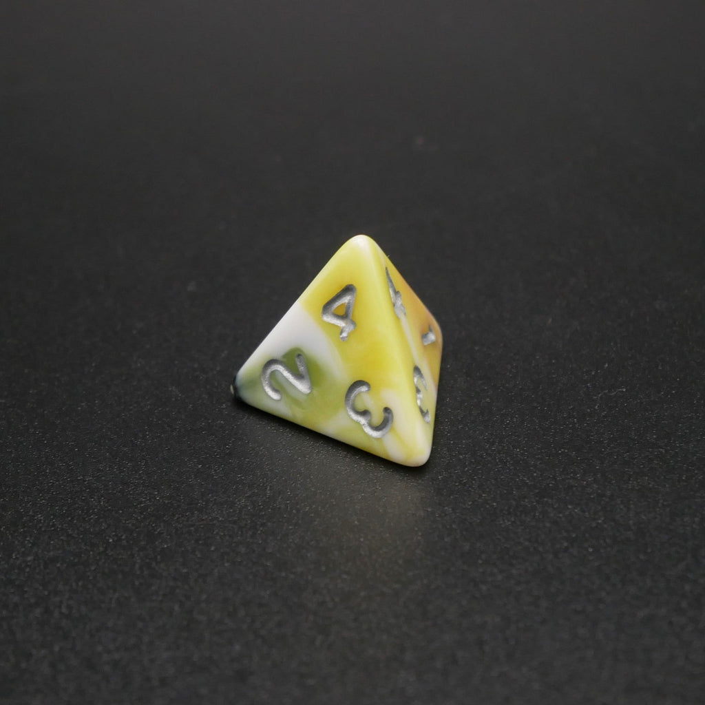 Panic Abstraction - 7 Piece DnD Dice Set | Acrylic RPG Gaming Dice