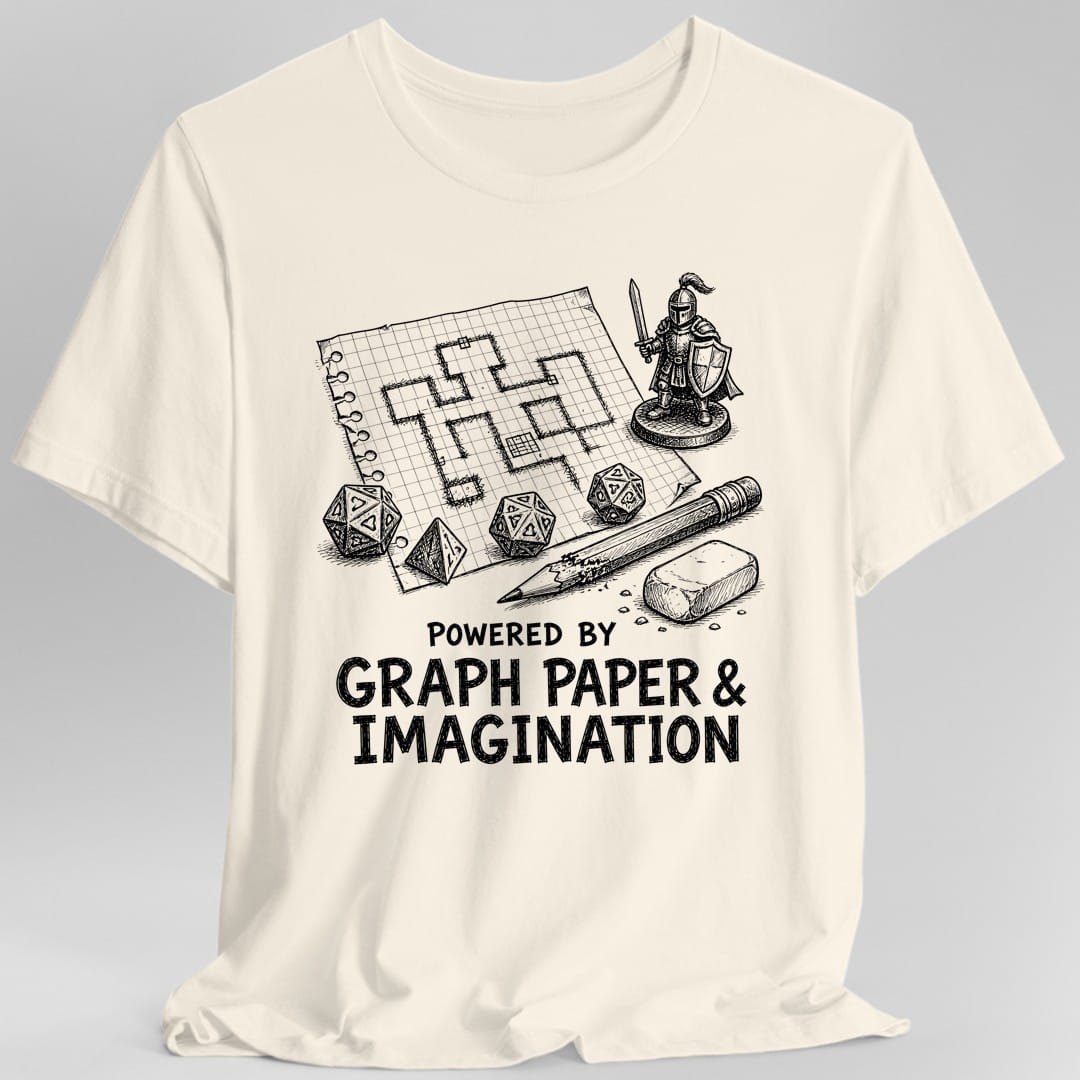 Powered By Graph Paper T-Shirt