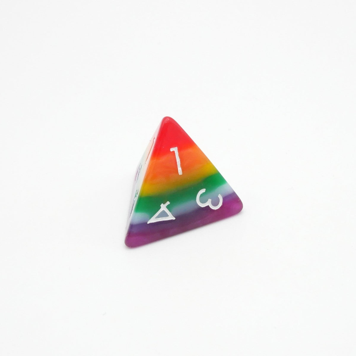 Rainbow Redux - 7 Piece DnD Dice Set | Acrylic RPG Gaming Dice