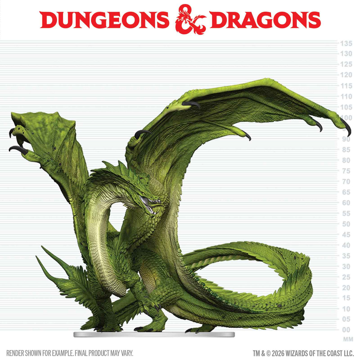 D&D: Icons of the Realms: Adult Green Dragon Deceiver Boxed Miniature