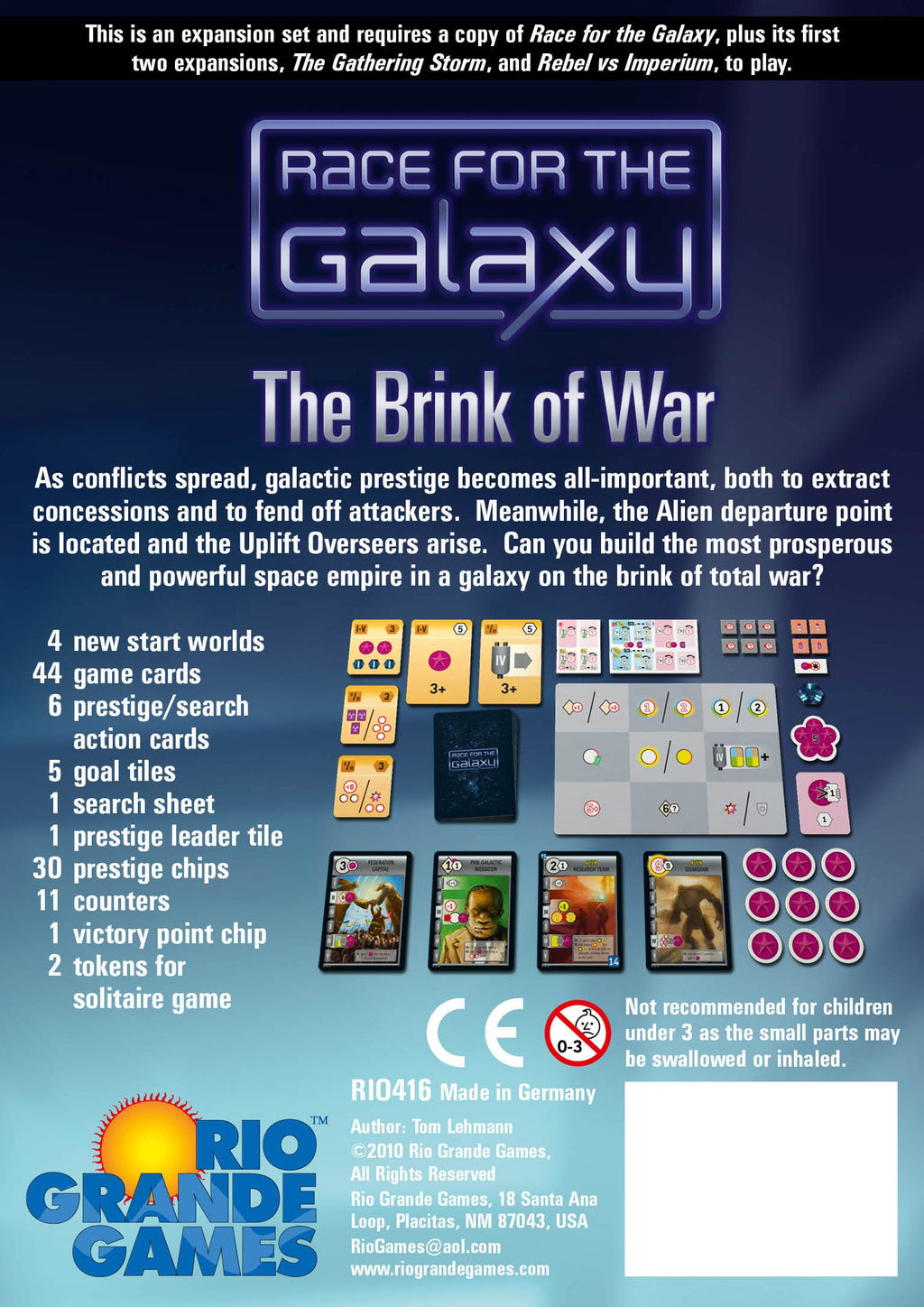 Race for the Galaxy: the Brink of War