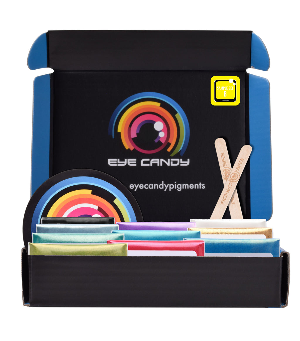 10 Color Pigment Powder Variety Pack Set B