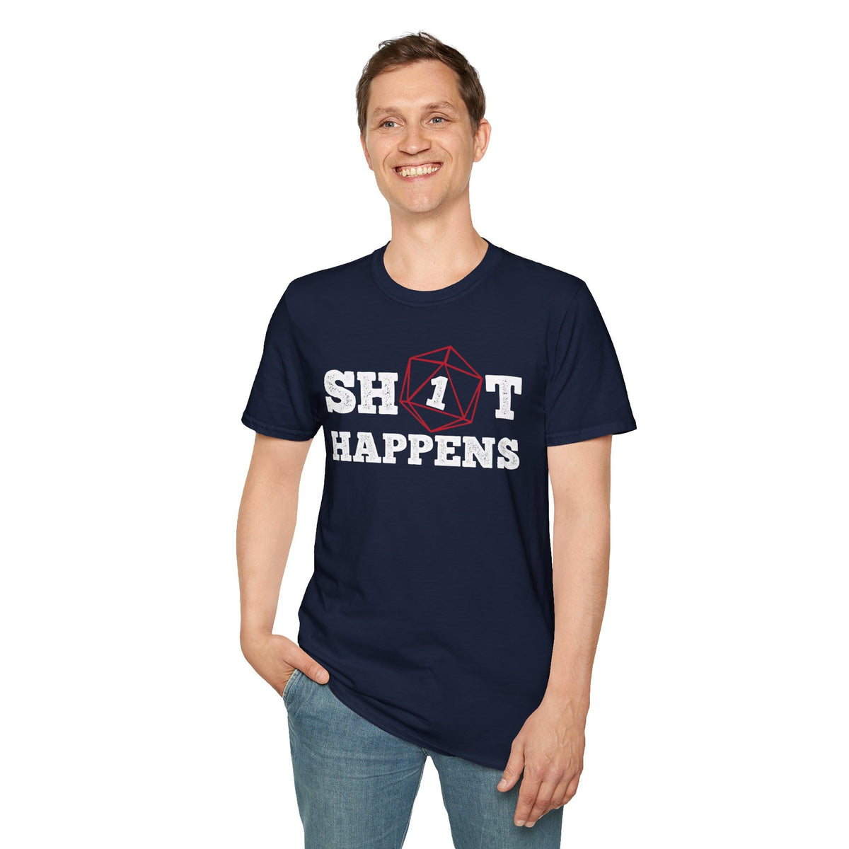 Sh*t Happens Crit Fail Funny D&D T-Shirt