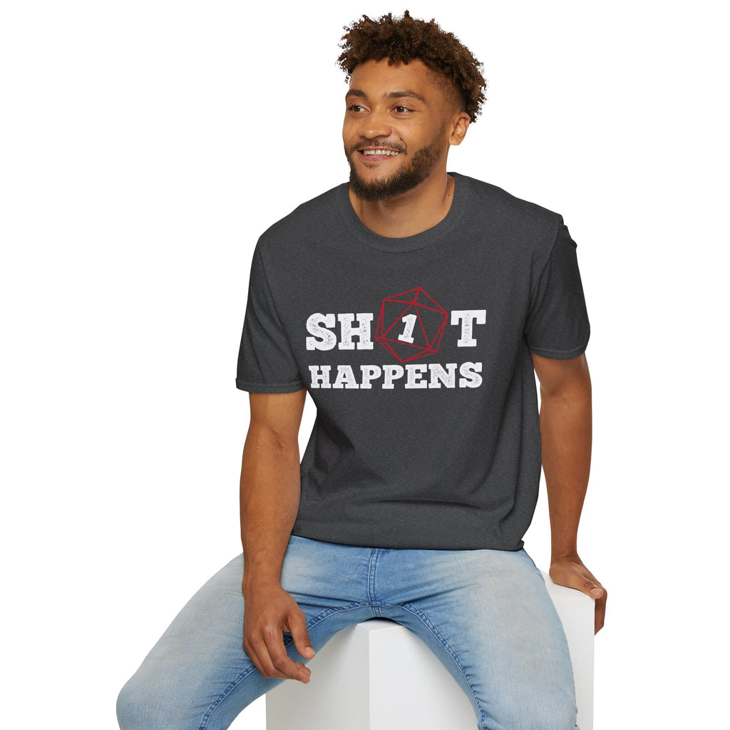 Sh*t Happens Crit Fail Funny D&D T-Shirt