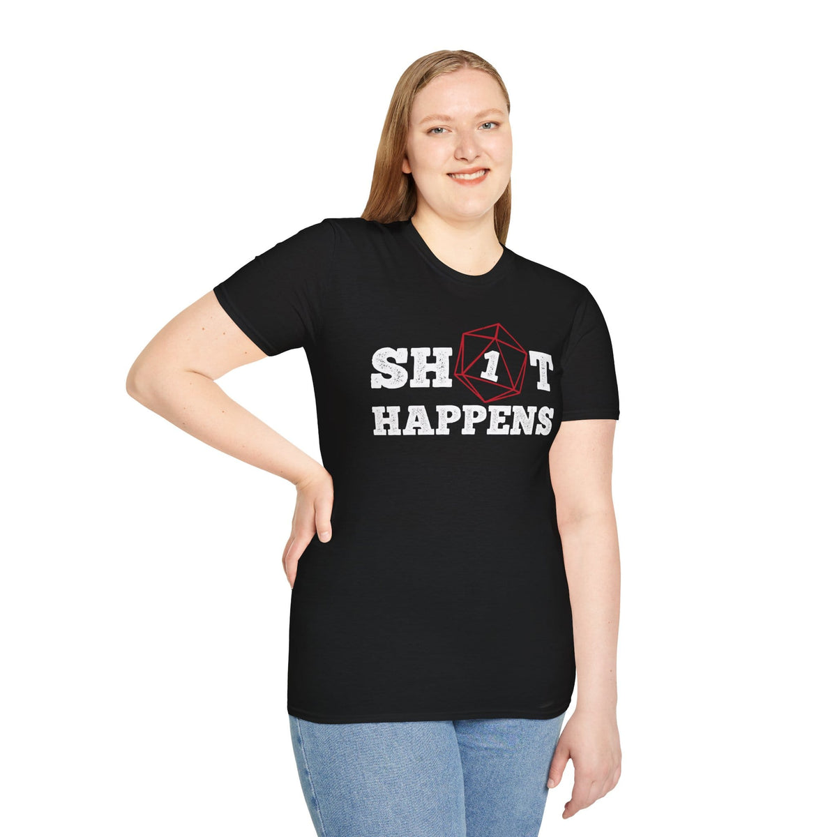 Sh*t Happens Crit Fail Funny D&D T-Shirt