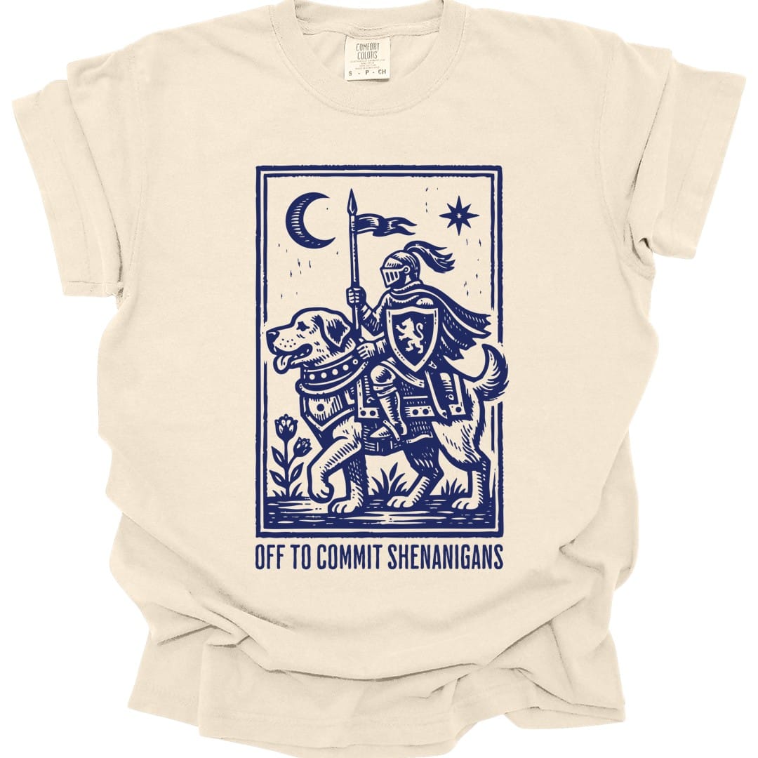 Shenanigans Knight Dog T-shirt - Comfort Colors