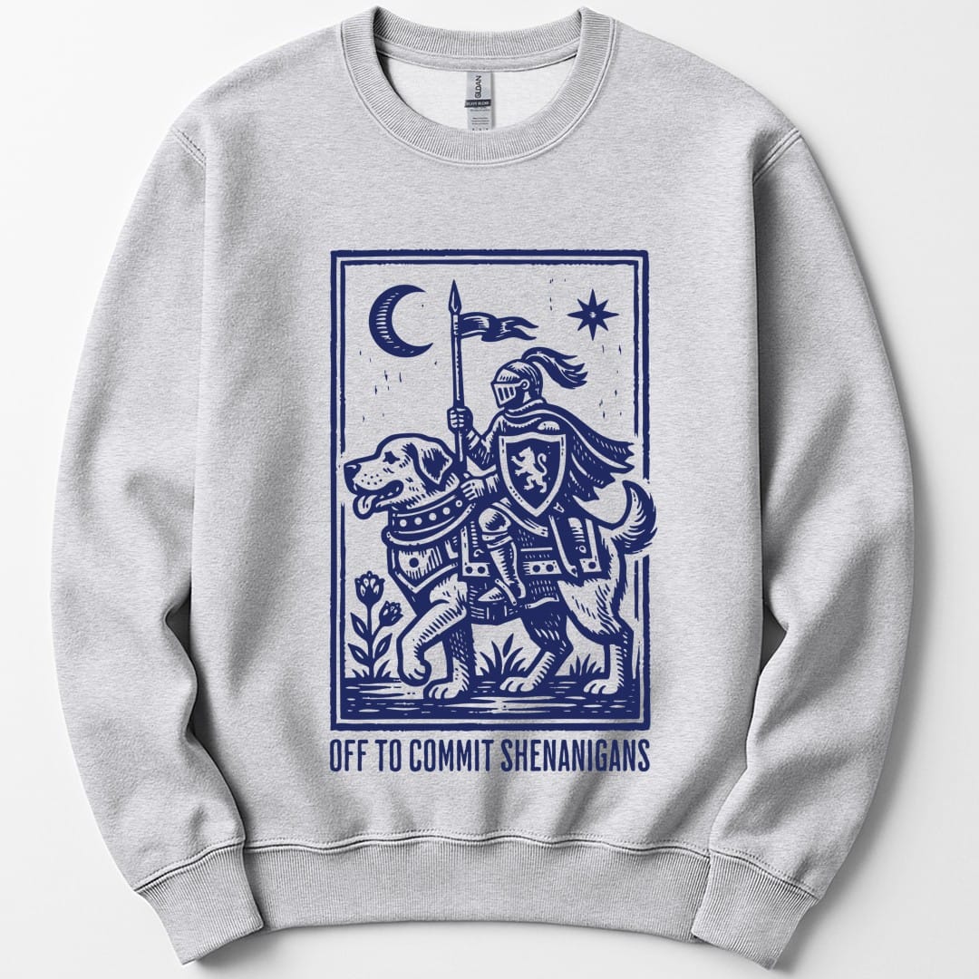 Off To Commit Shenanigans Dog Sweatshirt