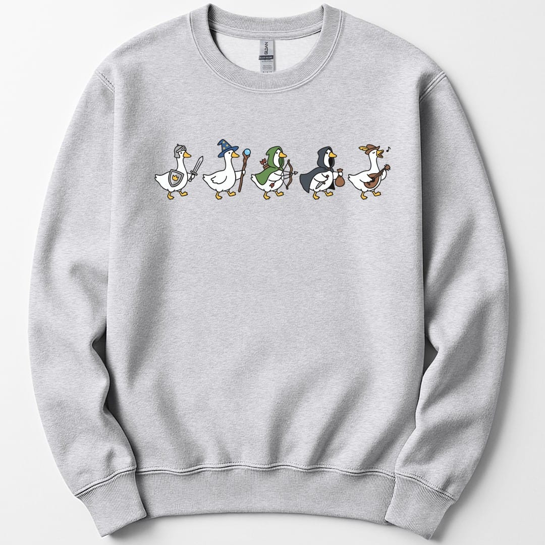 Silly Goose Adventurers Funny D&D Sweatshirt