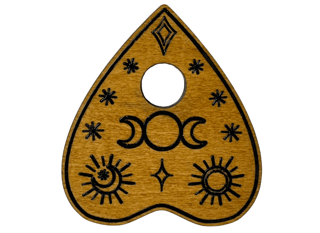 Small Solar Moon Spirit Board - Light Stain