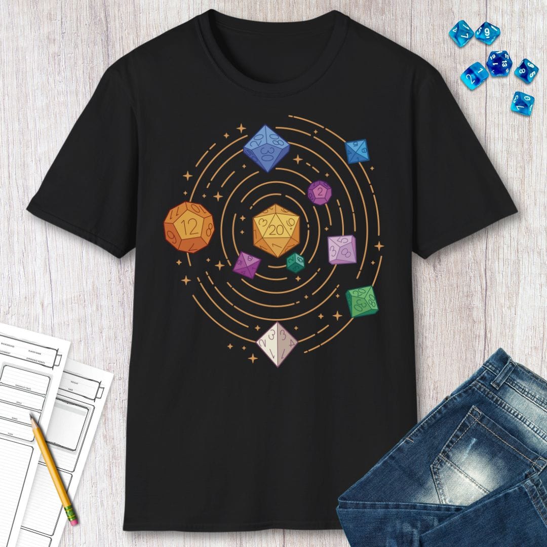 Space Dice Solar System T-shirt