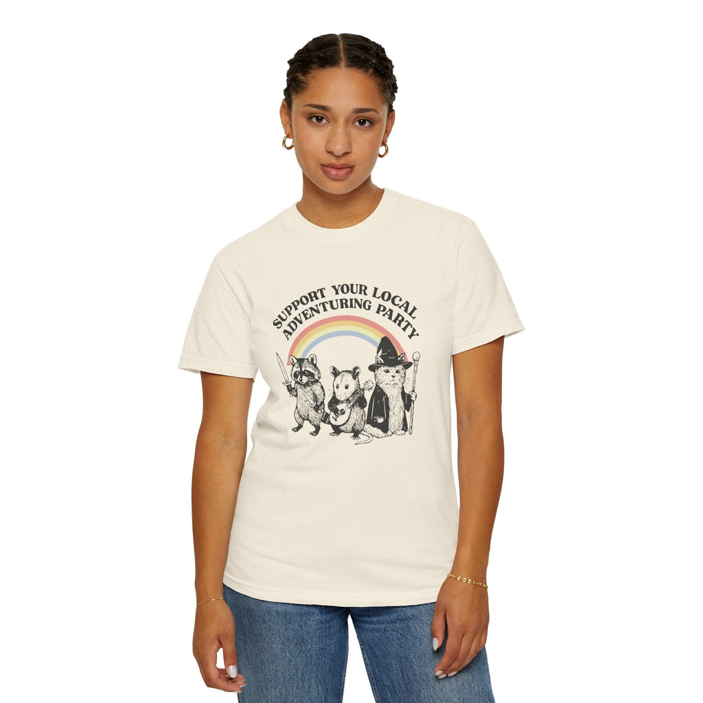 Support Your Local Adventuring Party T-Shirt - Comfort Colors