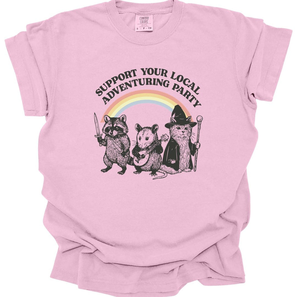 Support Your Local Adventuring Party T-Shirt - Comfort Colors