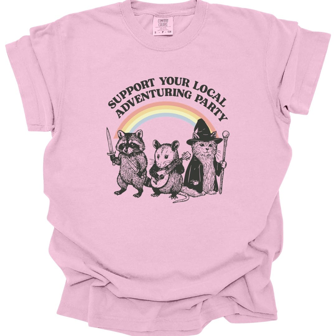 Support Your Local Adventuring Party T-Shirt - Comfort Colors