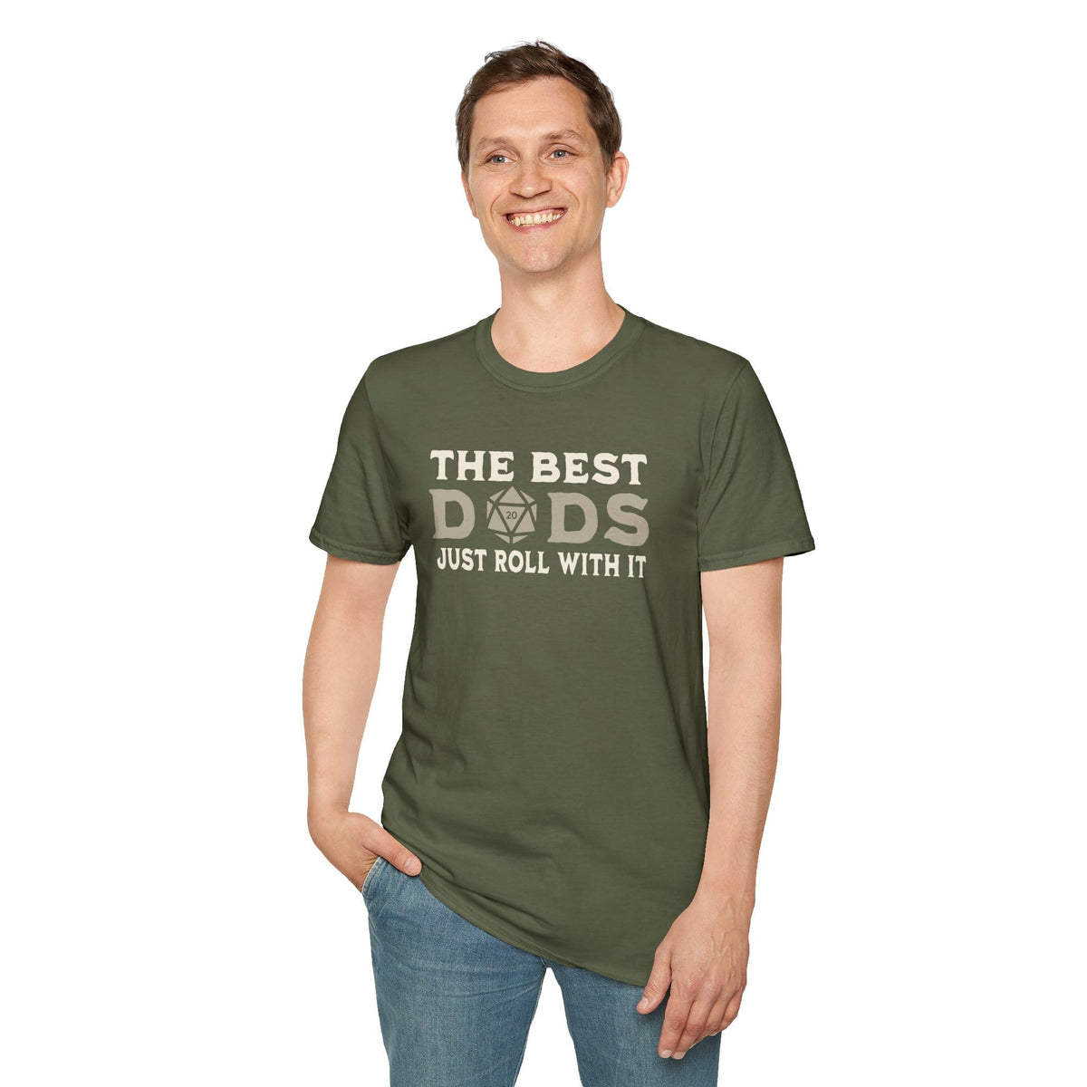 The Best Dads Just Roll With It D&D T-Shirt