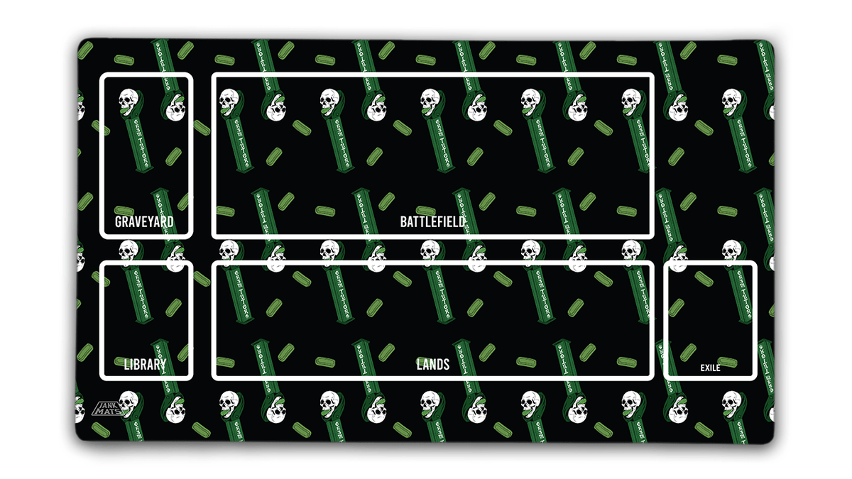 The Grim Pez Dispenser Learn to Play MTG Playmat