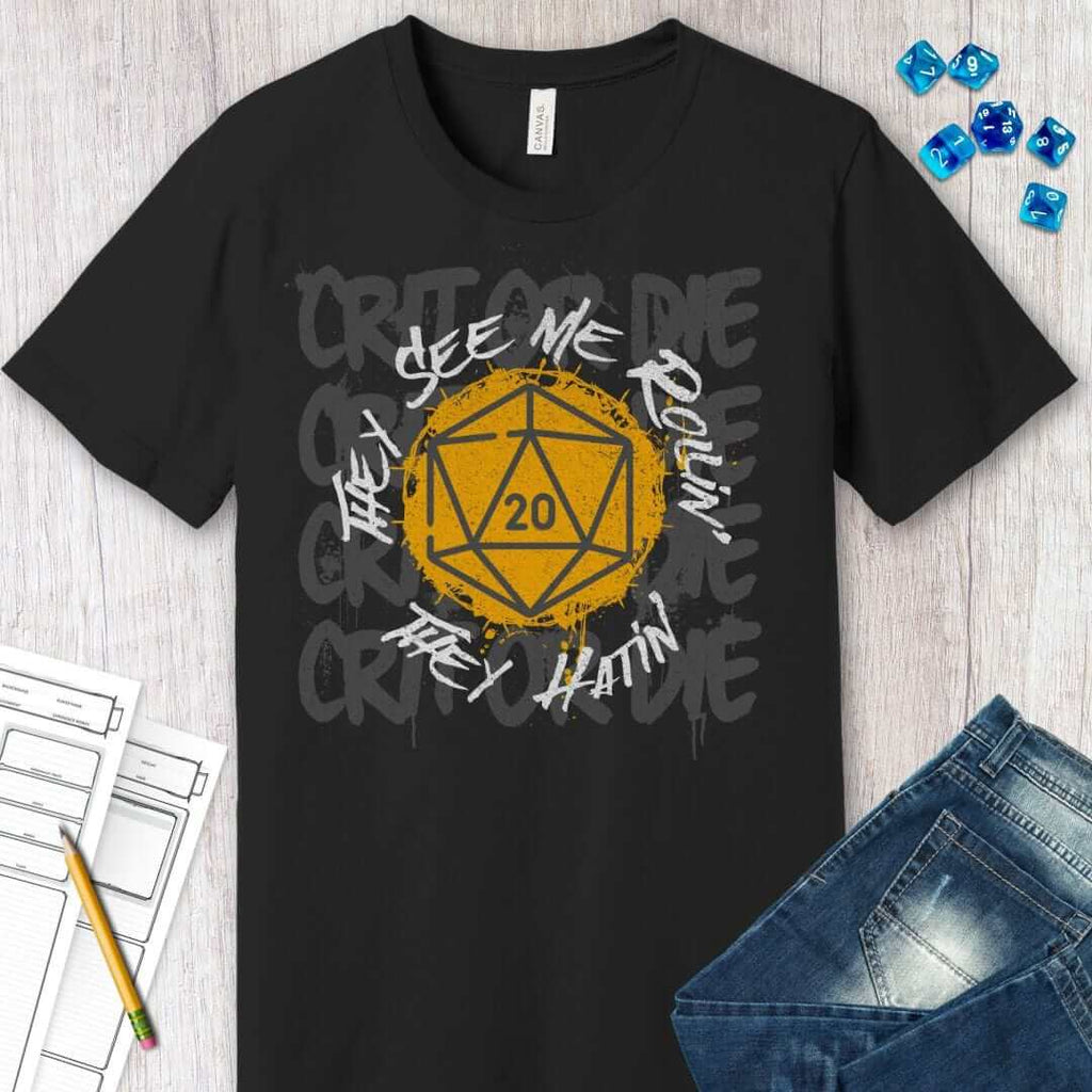 They See Me Rollin They Hatin D20 T-shirt