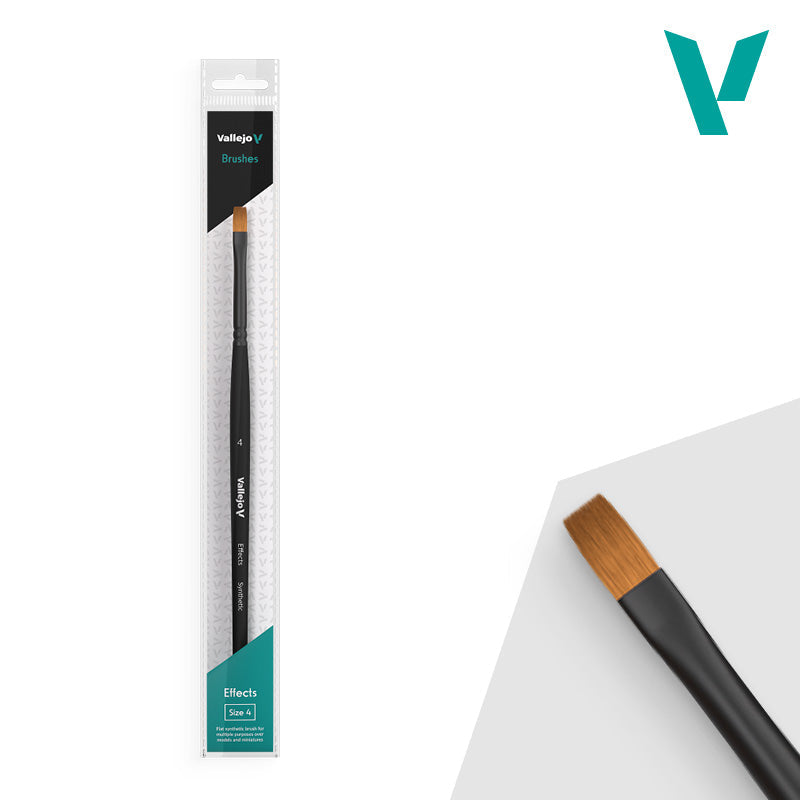 Vallejo Hobby Brushes: Effects - Synthetic - Size 4