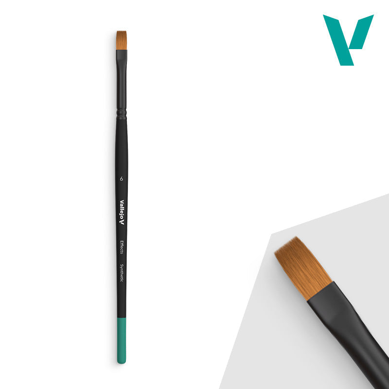 Vallejo Hobby Brushes: Effects - Synthetic - Size 6