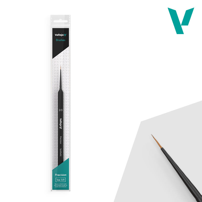 Vallejo Hobby Brushes: Precision - Synthetic - Size 3/0