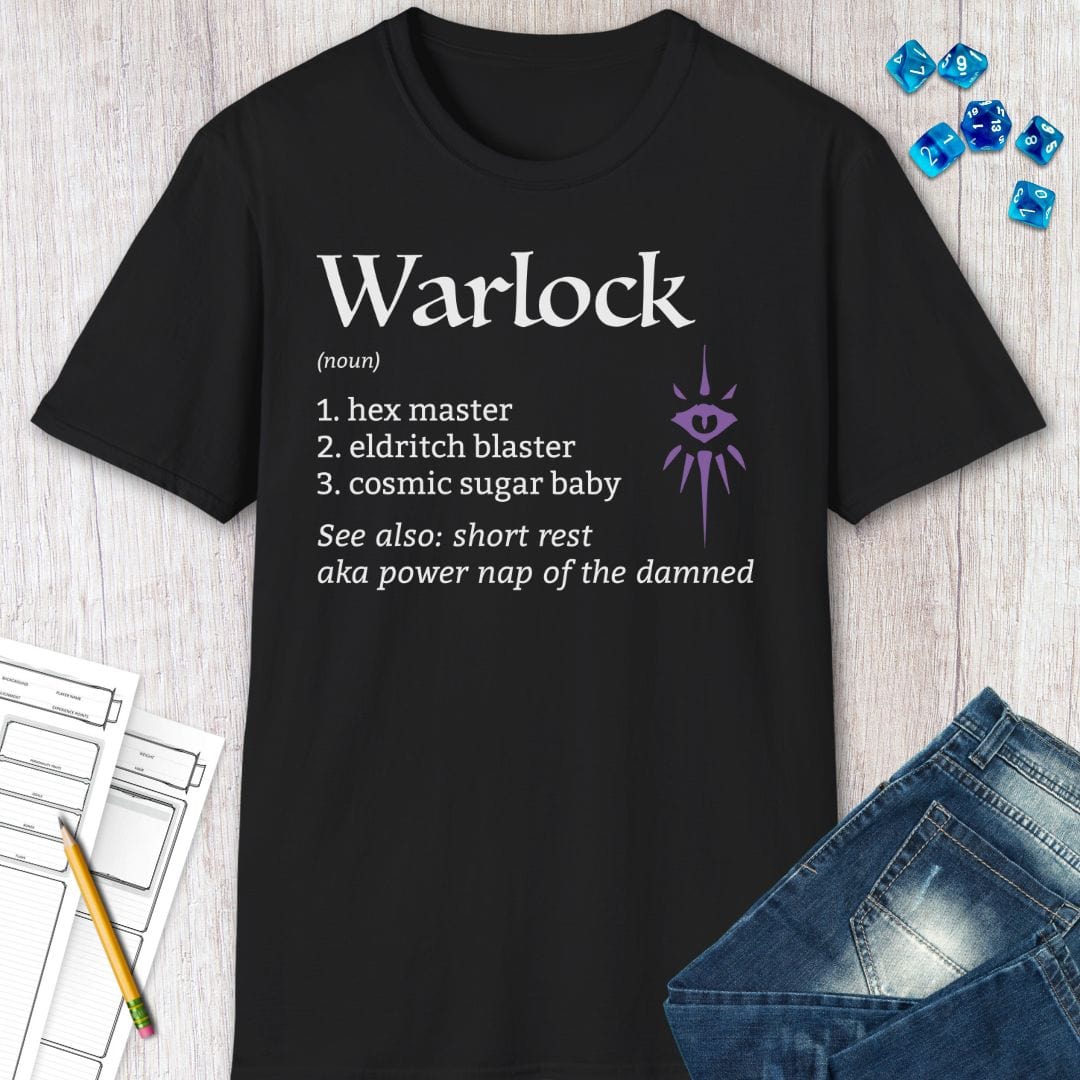 Warlock Class Definition D&D T-shirt